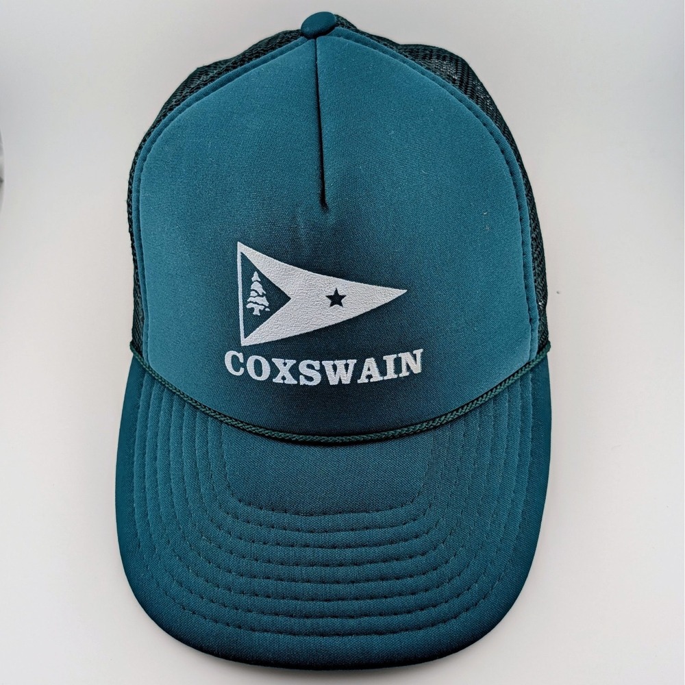 Vintage Maine Flag Coxswain Sailing 90s Foam‎ Trucker Snapback Hat Cap - Picture 3 of 10